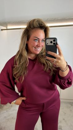 CVV Sweater Bordeauxrood
