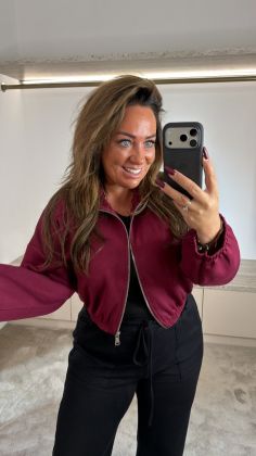 C-9024-JACKET Bordeauxrood