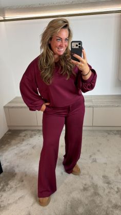 CVV Pants Bordeauxrood