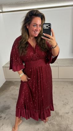 magic dress s492-130 Bordeauxrood