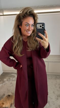c-9015 coat Bordeauxrood