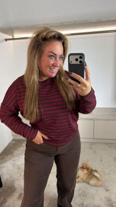 Longsleeve 20334 Bordeauxrood