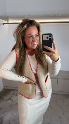 Gilet happy a-9827 Beige