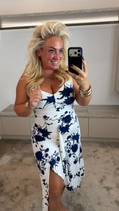 dress 9702 Donkerblauw