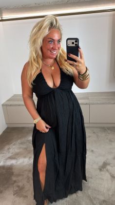 c-8807-dress Zwart