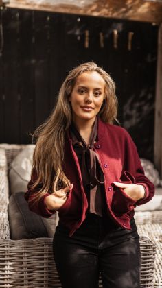 c-4656 jacket Bordeauxrood