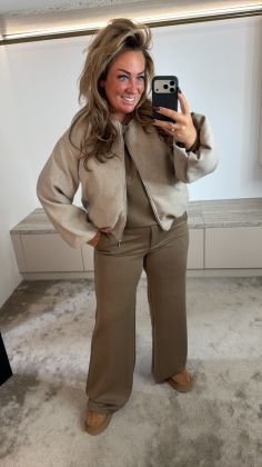 c-9018 jacket Taupe