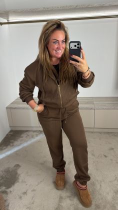 Jogging broek 9888 Koffie