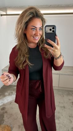 Vest 10738 Bordeauxrood