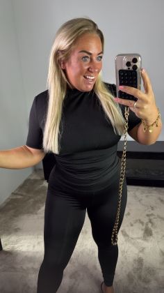 Classy mommy zomer top xtra stretch Zwart