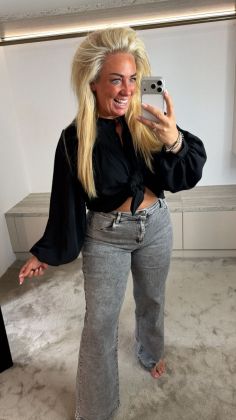 Mommy spijkerbroek grijs dj2456
