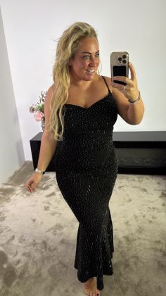 Xtra stretch dress 3956 Zwart