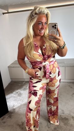 Maffia mommy jumpsuit  Roze