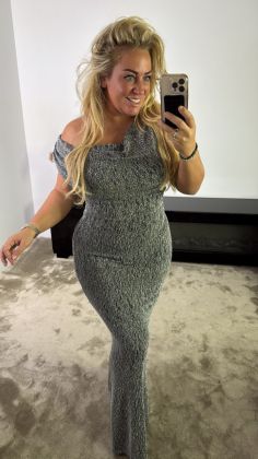 Xtra stretch dress 441377 Zilver