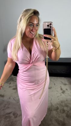 Mommy dress extra stretch Roze