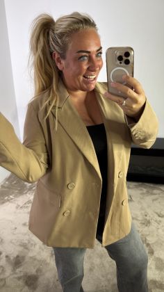 mom blazer a-9846 Beige