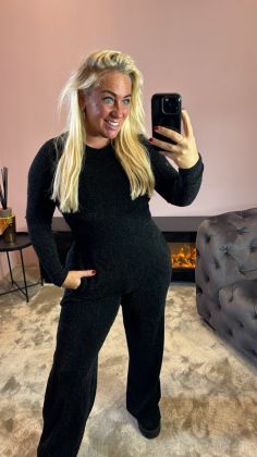 extra stretch broek 8839 Zwart