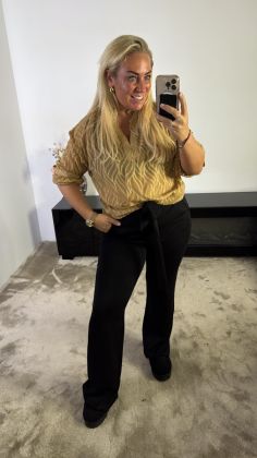 extra stretch pantalon reb-17163 Zwart