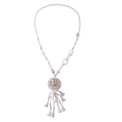 Ibiza Mega ketting schelp 111568 Wit