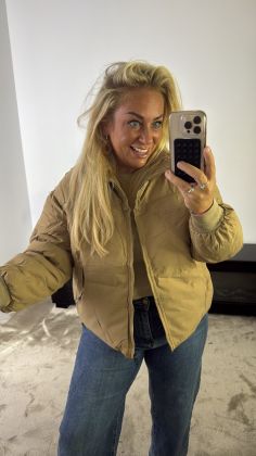 puffer jas t2662 Beige