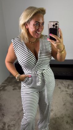 Mommy jumpsuit 8718 KATOEN Marineblauw