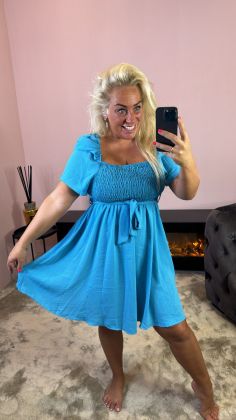 dress 8356 Blauw