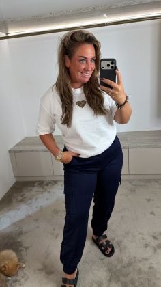 Mommy broek a-9721 Marineblauw