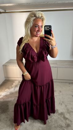 Diva dress 8966 Bordeauxrood