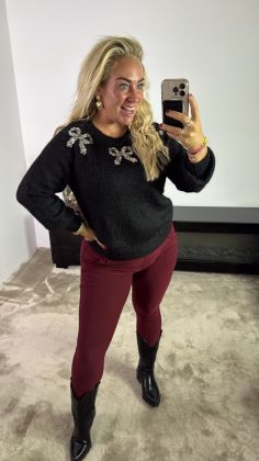 mommy travel broek 6001 Wijnrood