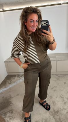 Mommy broek a-9721 Olijfgroen