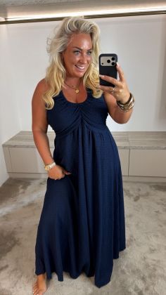 c-8820-dress Donkerblauw