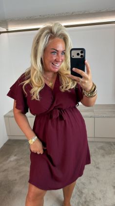 a 8798 dress Bordeauxrood
