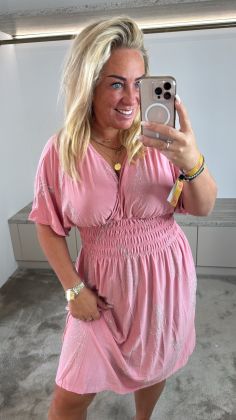 Glitter magic jurk  Oudroze