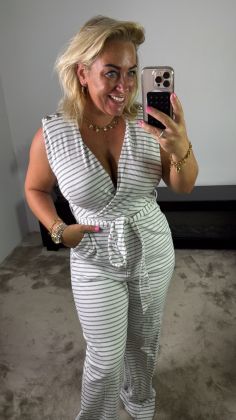 Mommy jumpsuit 8718 KATOEN Grijs