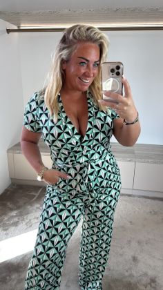 Mommy xtra stretch jumpsuit Groen