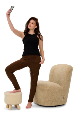 mommy travel broek met koort 6002 Bruin
