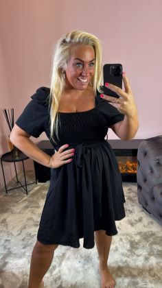 dress 8356 Zwart