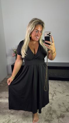 Mommy mega stretch dress Zwart