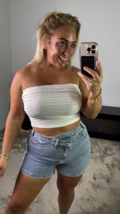 Mommy xtra stretch broekrokje Jeansblauw