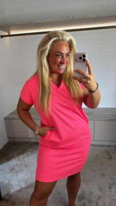 Jogger jurkje j4026 Neon geel