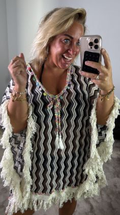 Boho bikini cover b011 Grijs