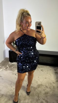 Jurk PS9337 Blauw