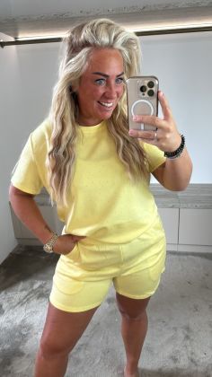 Glitter set Lieve Geel