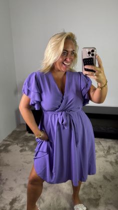 Vlinder dress 24068 Paars