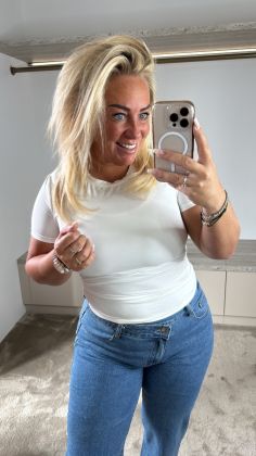 Mommy xtra stretch top Wit