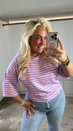Tshirt streepje 20778 Paars