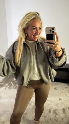glitter bomber 65521 Beige