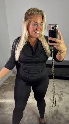 Mommy extra stretchy top Zwart