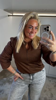 Lente top a-6511 Bruin