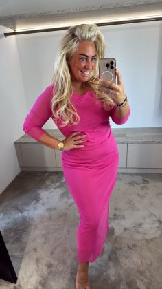 Mesh jurk extra stretch